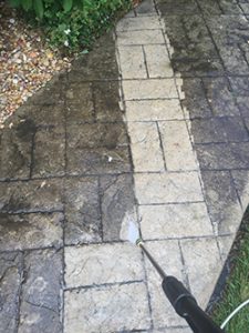 Toms River pressure washing a walkway